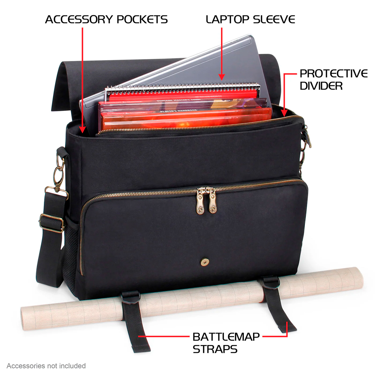 ak-interactive-enhance-tabletop-rpg-player-s-essentials-bag-borsa-messenger-per- image 3