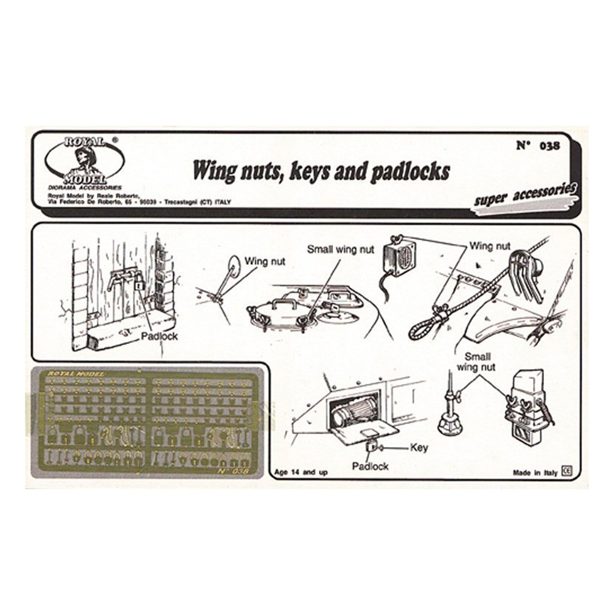 ak-interactive-wing-nuts-keys-and-padlock-1-35-set-di-accessori-in-scala-per-mod image 1