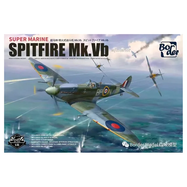 ak-interactive-1-35-super-marine-spitfire-mk-vb-con-interni-kit-di-modellismo-in image 1