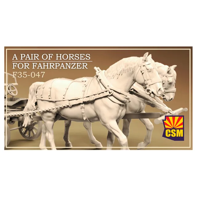 ak-interactive-a-pair-of-horses-for-fahrpanzer-1-35-kit-modellismo image 1