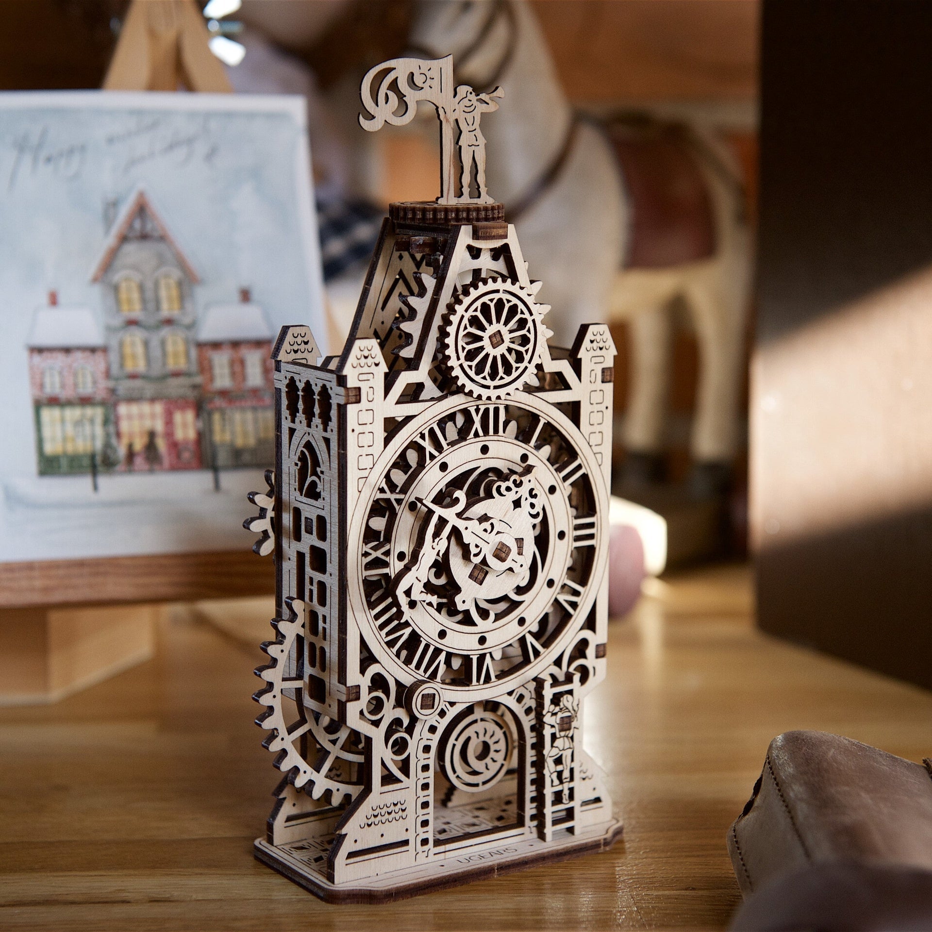 ugears-old-clock-tower-modellino-3d-in-legno-della-torre-dell-orologio-serie-eas image 8