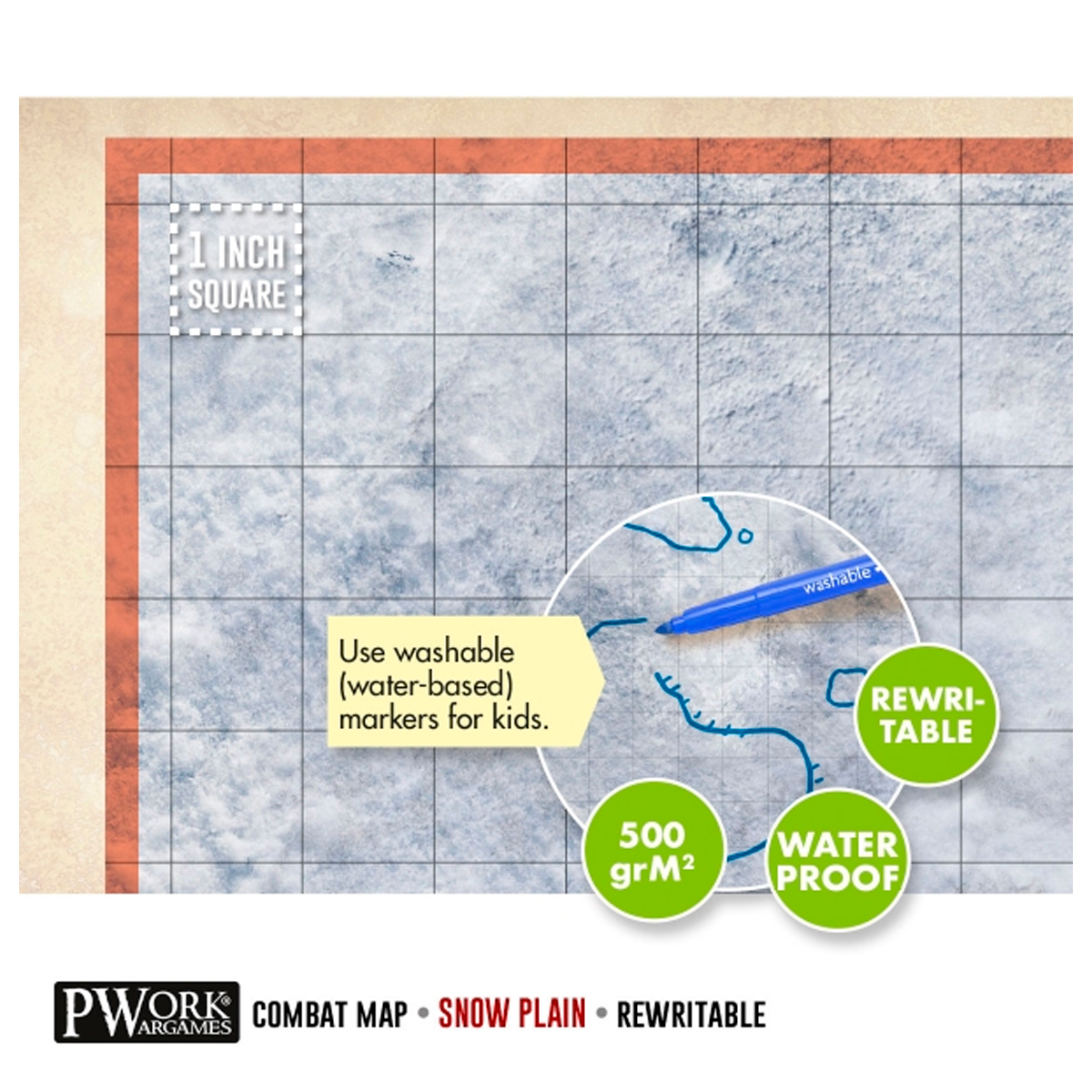 ak-interactive-combat-map-pianura-innevata-24x24-60x60-cm-tappetino-da-gioco-per image 3