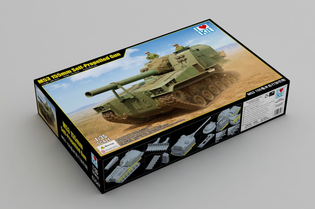 ak-interactive-m53-155mm-self-propelled-howitzer-1-35-kit-veicolo-militare-in-sc image 2