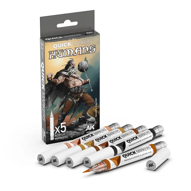 ak-interactive-humanos-quick-marker-set-set-pennarelli-per-modellismo image 1