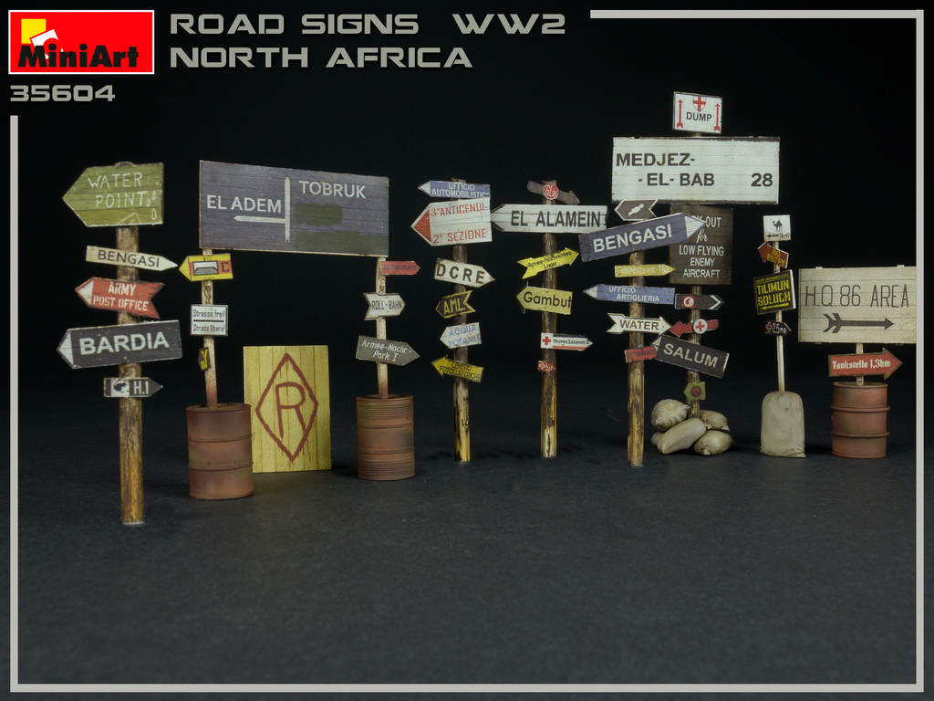 ak-interactive-1-35-segnali-stradali-ww2-nord-africa-set-accessori-da-costruire- image 2
