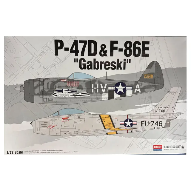 ak-interactive-p-47d-f-86e-gabreski-kit-doppio-in-scala-1-72 image 1