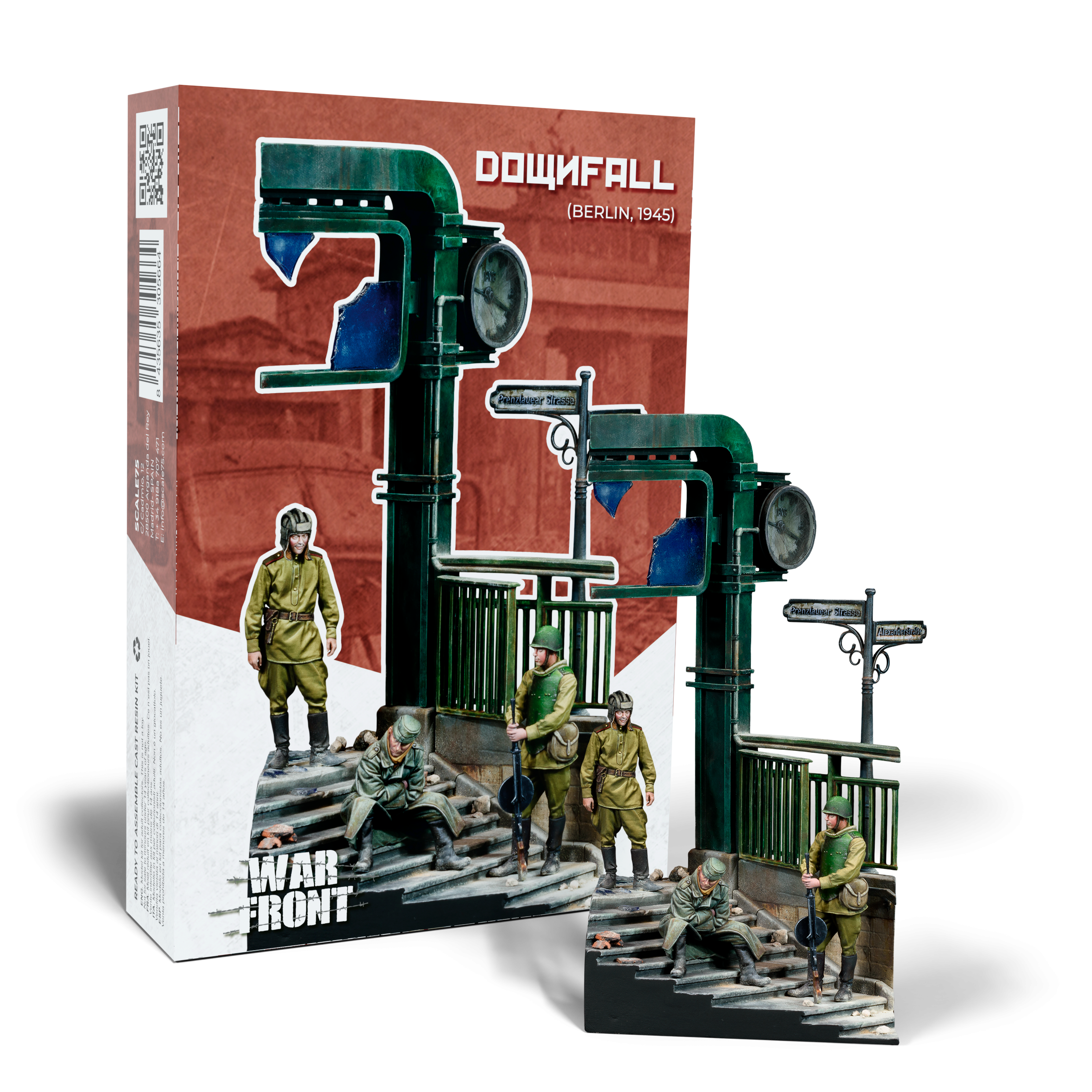 scale75-warfront-downfall-berlin-1945-figura-resina-1-35 image 1