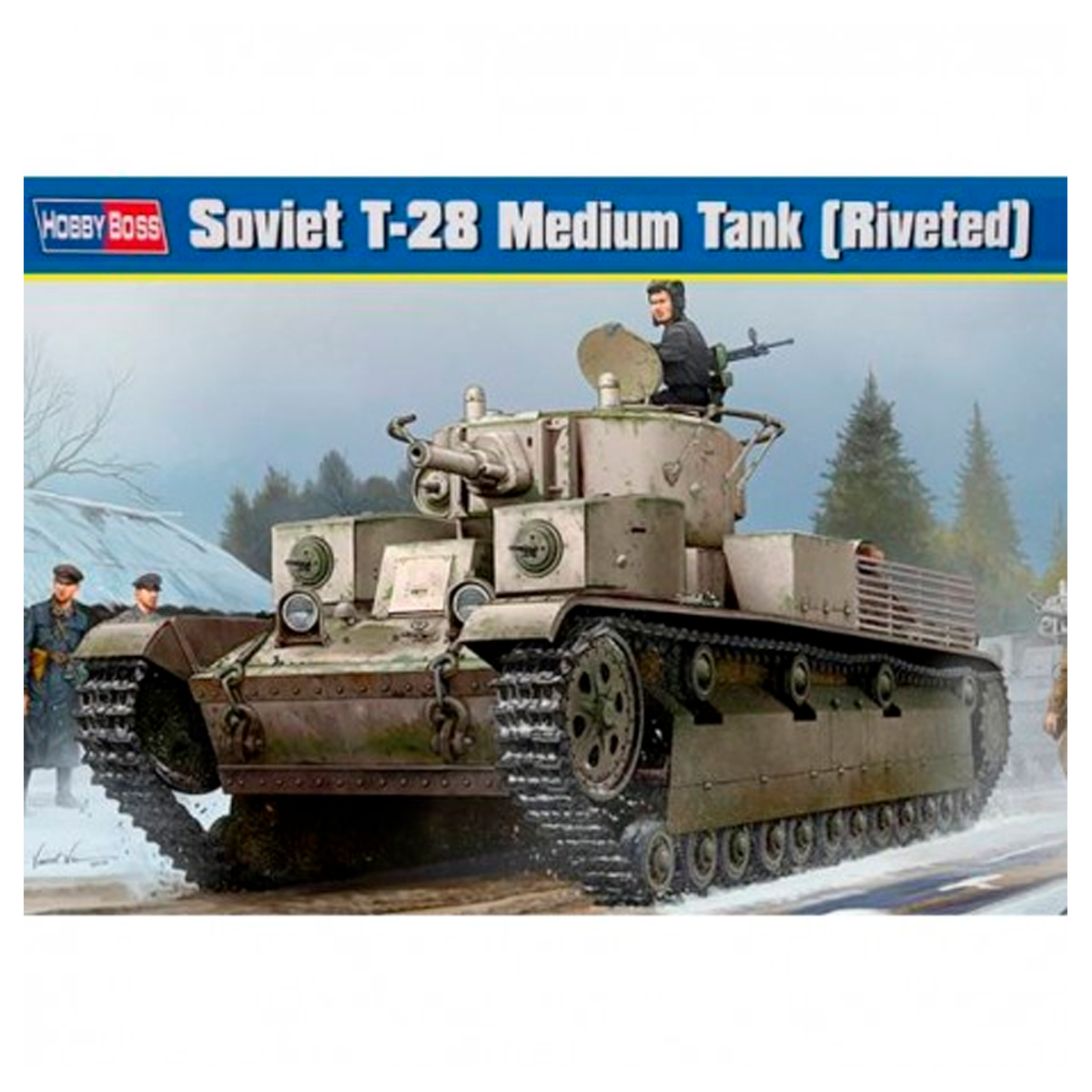 ak-interactive-soviet-t-28-medium-tank-riveted-1-35-kit-carro-armato-sovietico image 1