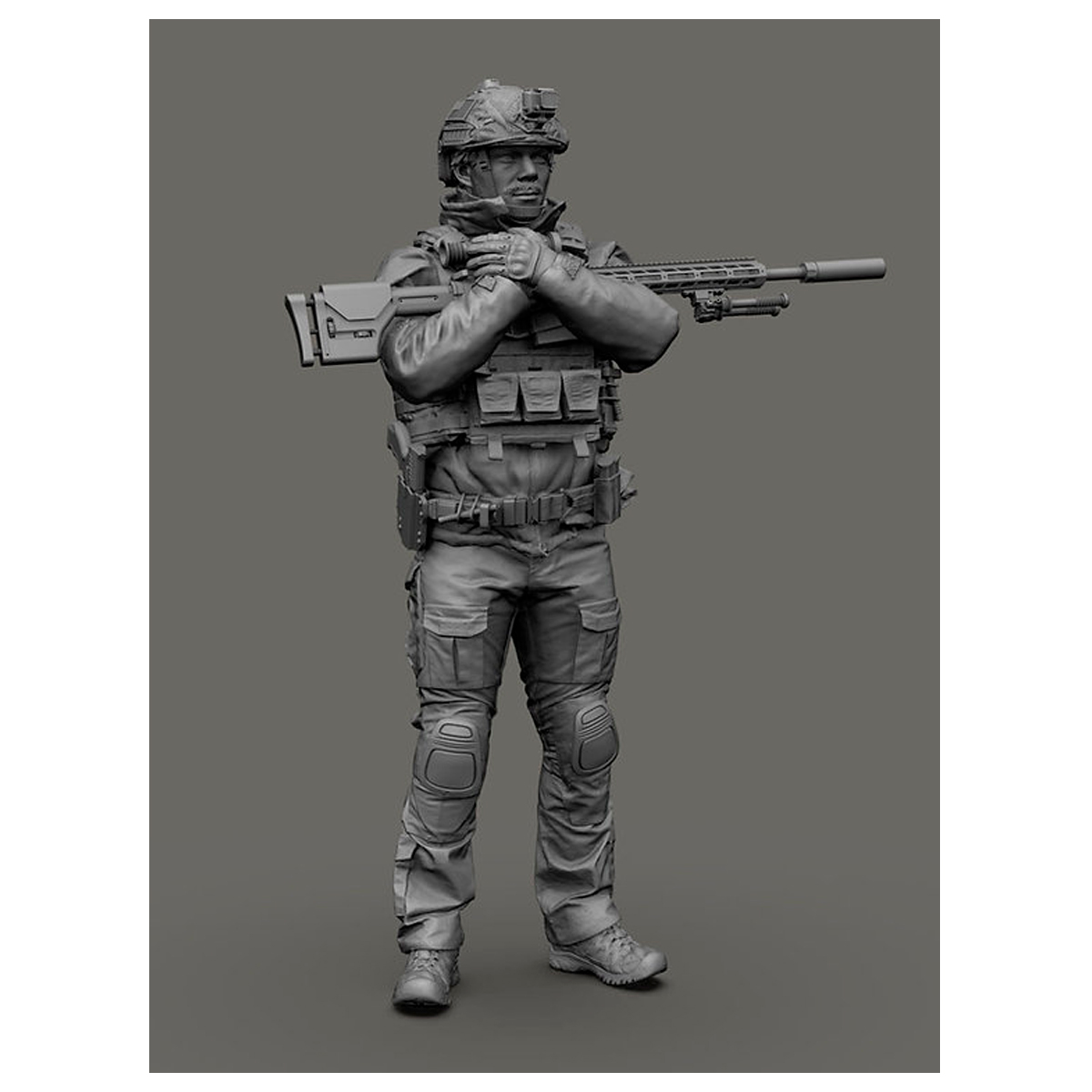 ak-interactive-ukrainian-soldier-04-in-scala-1-9-figura-da-costruire-e-dipingere image 3