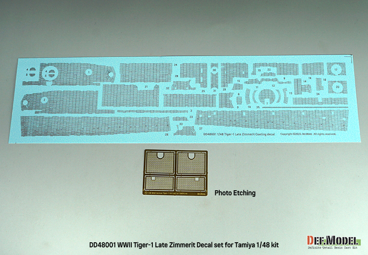 ak-interactive-wwii-tiger-1-mid-late-zimmerit-decal-set-con-grill-pe-per-1-48-ta image 3