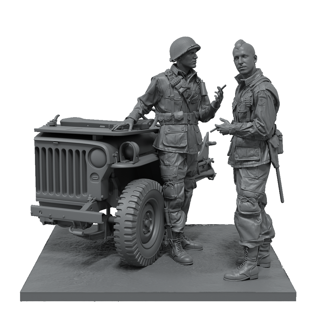 scale75-screaming-eagles-d-day-figura-in-resina-1-35-warfront image 2