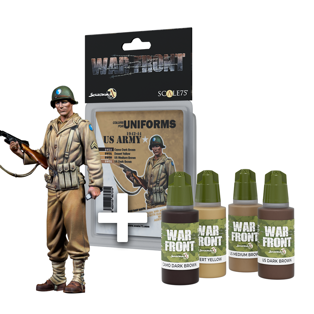 scale75-pack-us-corporal-us-army-1942-1944-set-figura-1-35-colori image 1