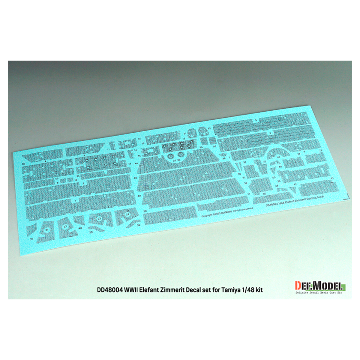 ak-interactive-set-decal-zimmerit-elefant-tedesco-wwii-per-kit-tamiya-1-48 image 3