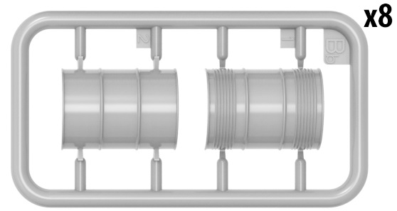 ak-interactive-1-35-fuel-oil-drums-1930-50s-kit-modellismo image 8