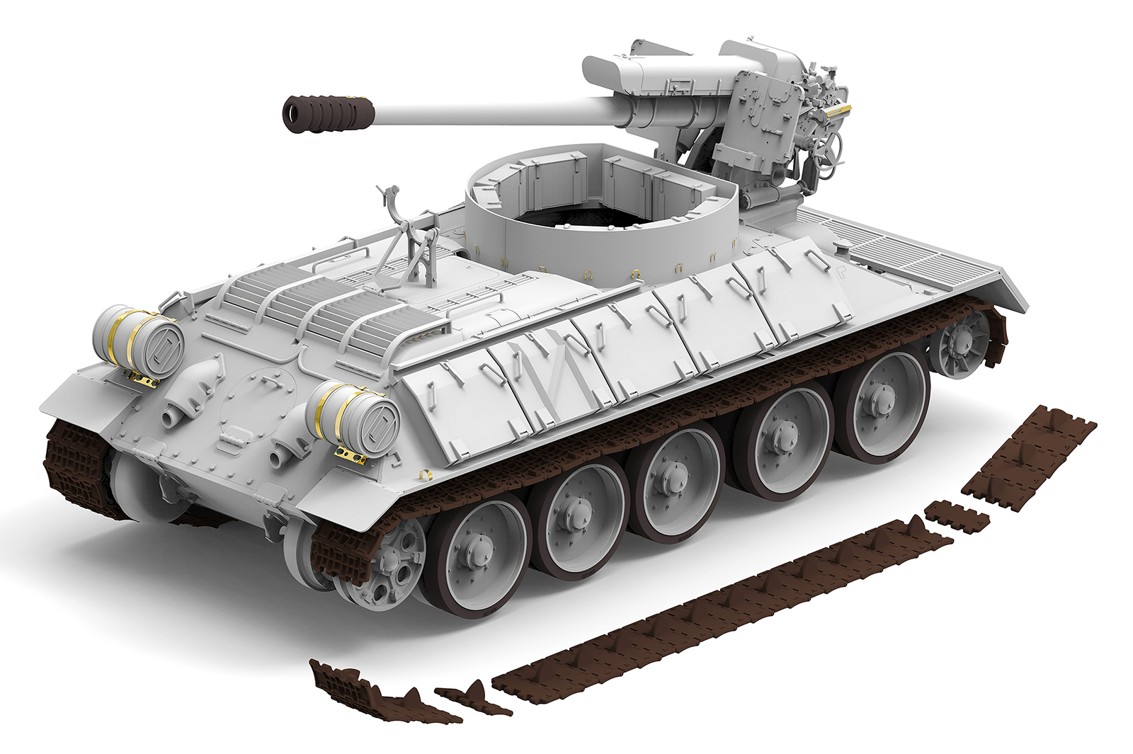 ak-interactive-1-35-t-34-d30-122mm-syrian-self-propelled-howitzer-kit-modellismo image 2