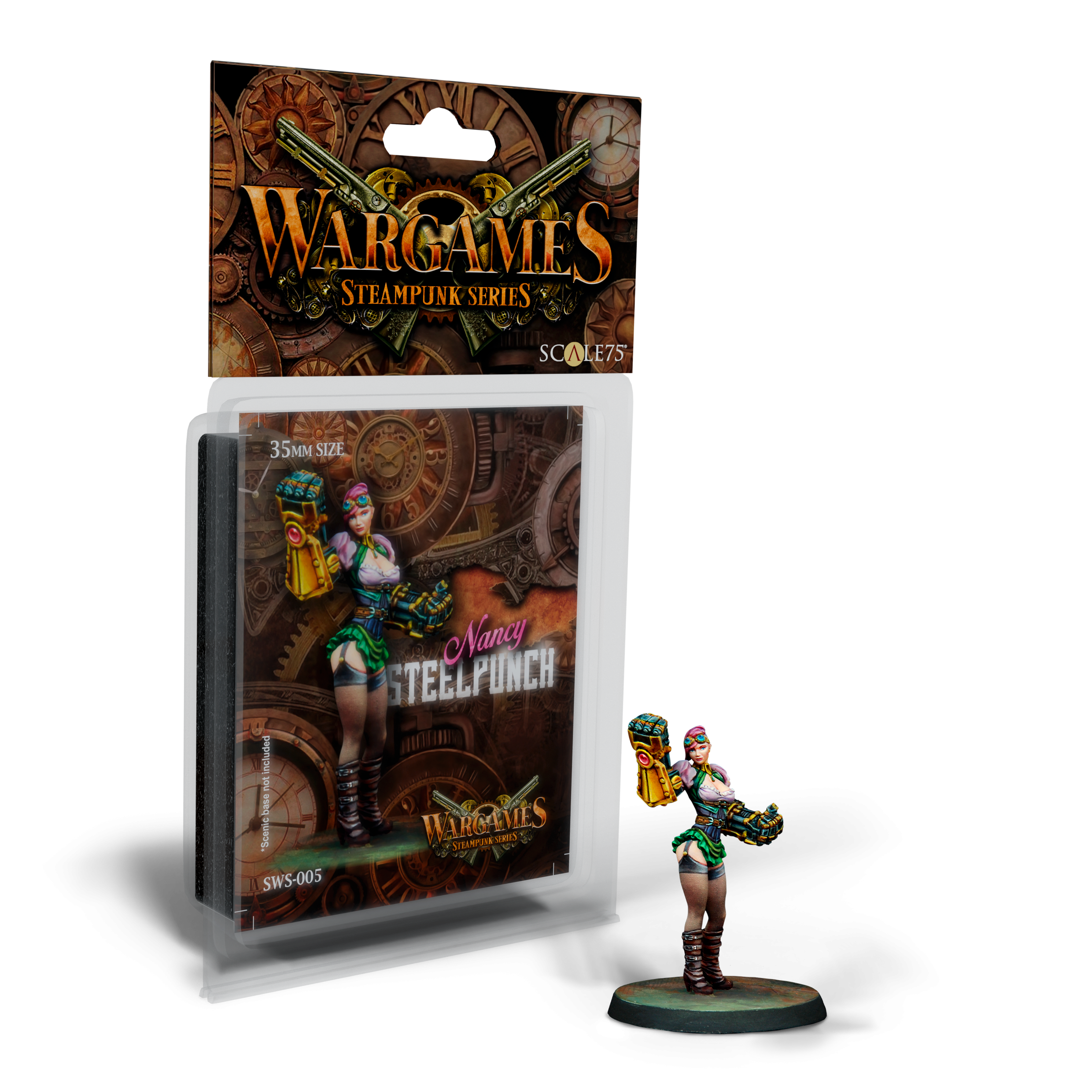 scale75-nancy-steelpunch-35mm-miniatura-steampunk-in-metallo-da-dipingere image 1