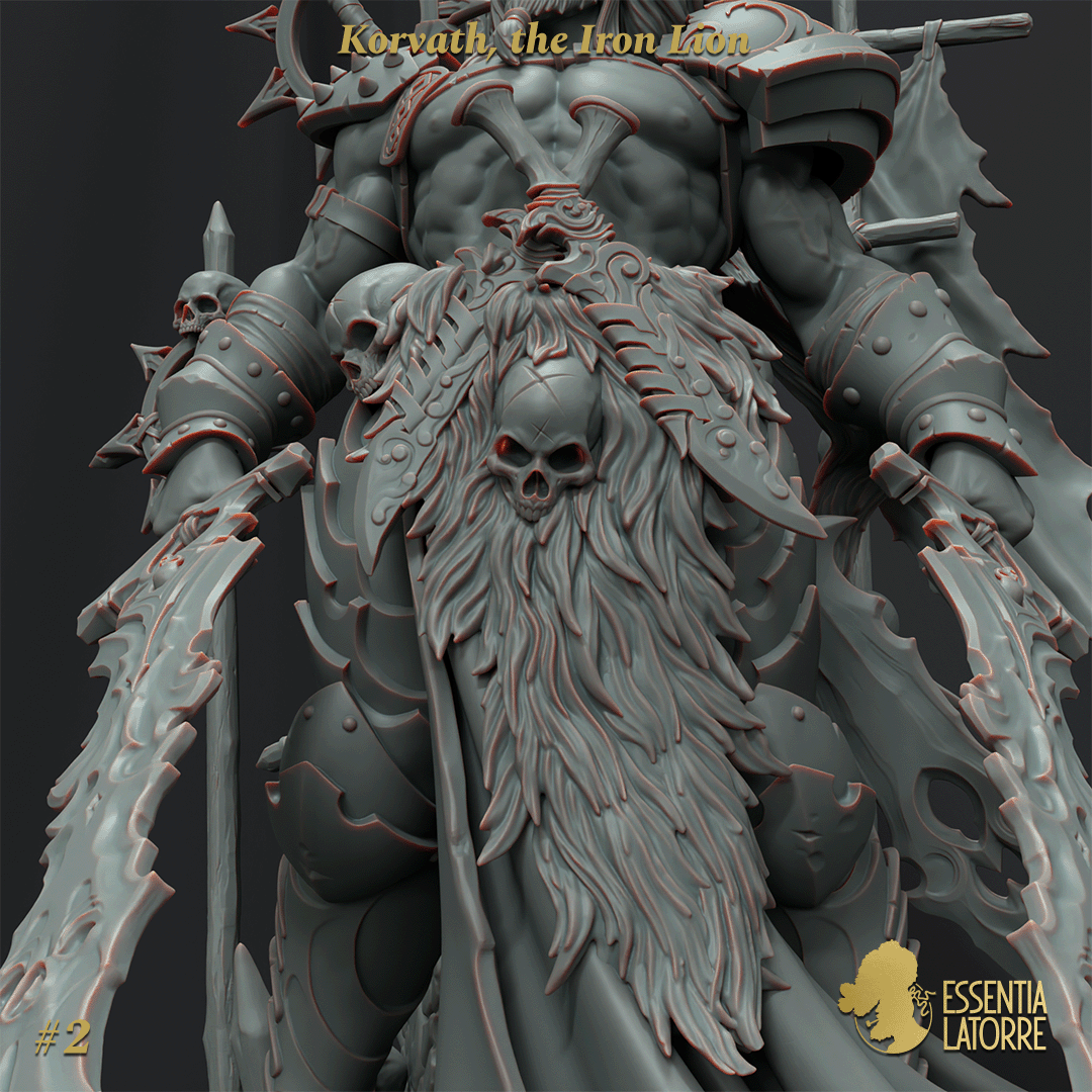 scale75-korvath-the-iron-lion-miniatura-fantasy-da-collezione image 3