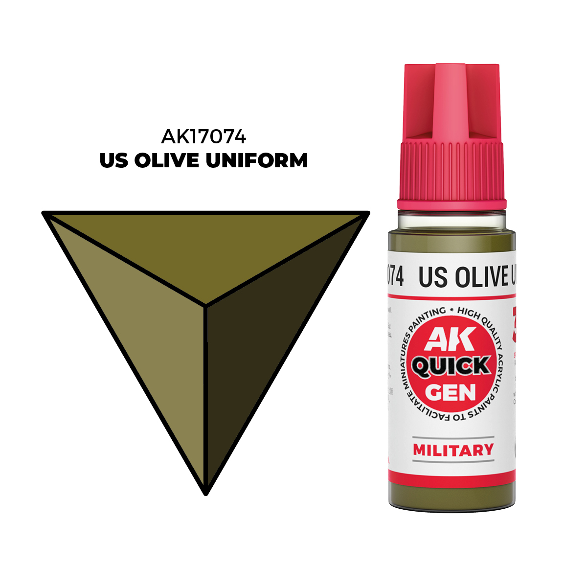ak-interactive-uniforme-oliva-ee-uu-color-quick-gen-colore-acrilico-per-modellis image 1
