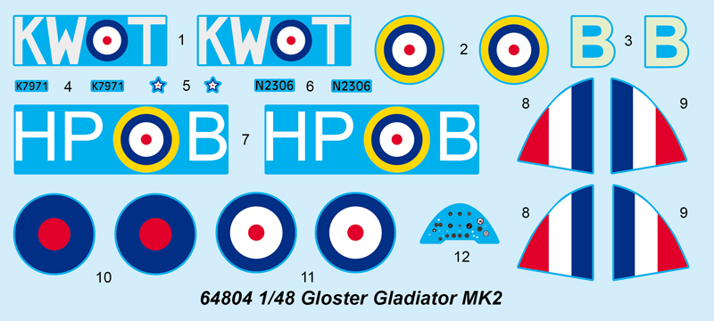 ak-interactive-gloster-gladiator-mk2-1-48-kit-aereo-da-montare-e-dipingere image 6