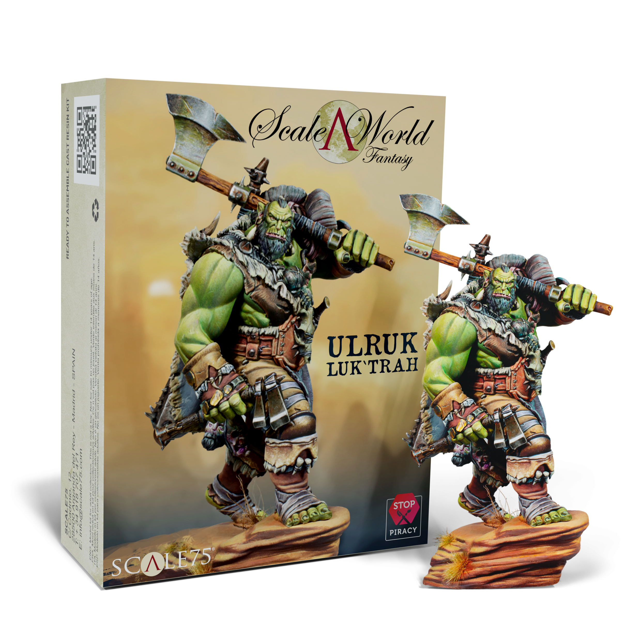 scale75-ulruk-luk-trah-75mm-miniatura-orco-con-ascia-in-resina image 1