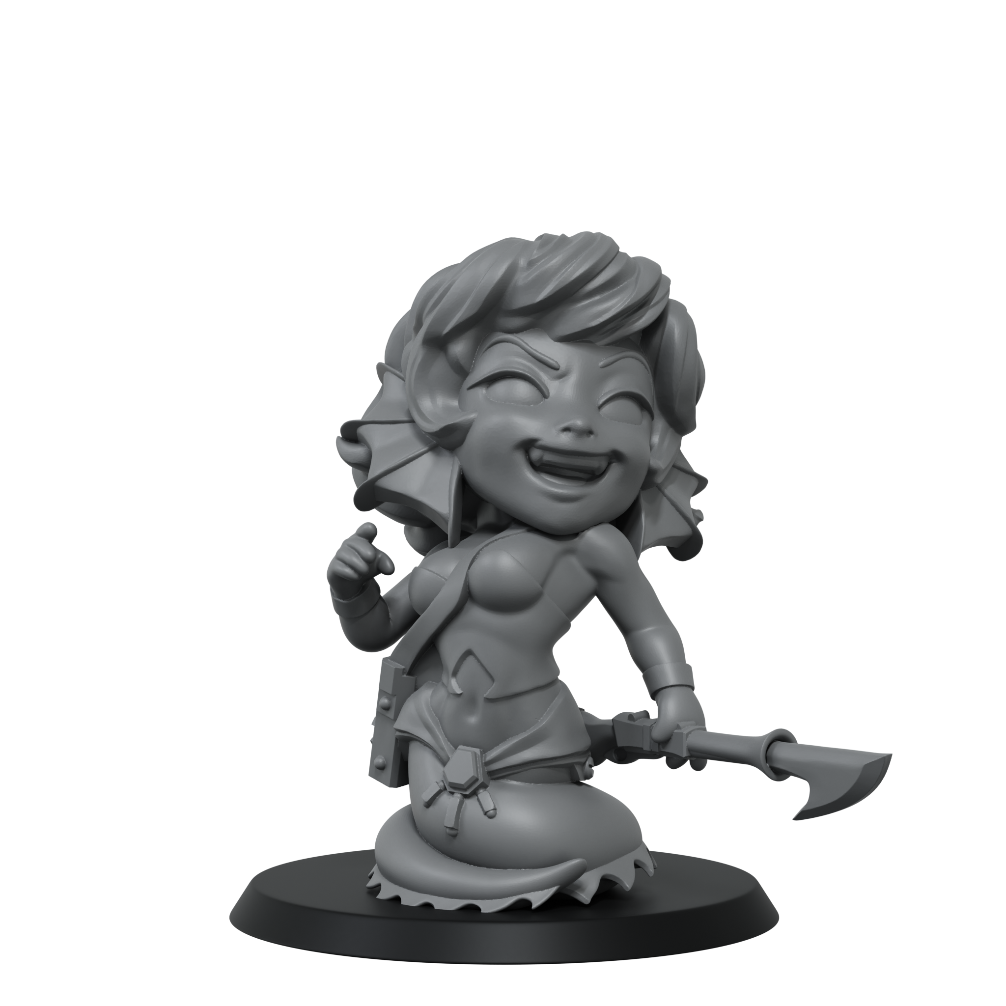 scale75-sharktillus-miniatura-resina-35mm-the-smog-riders-chibi image 4
