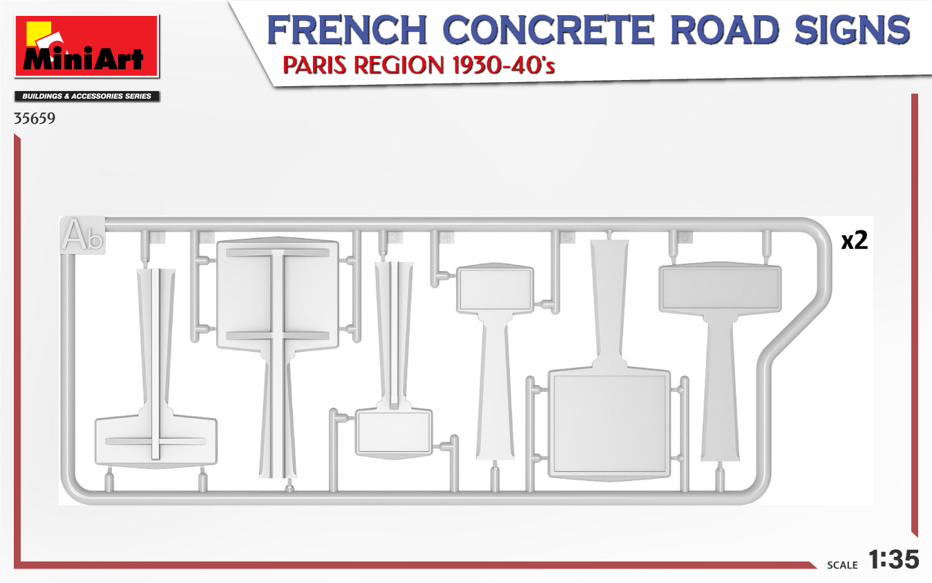 ak-interactive-1-35-french-concrete-road-signs-1930-40s-paris-region-set-di-segn image 3