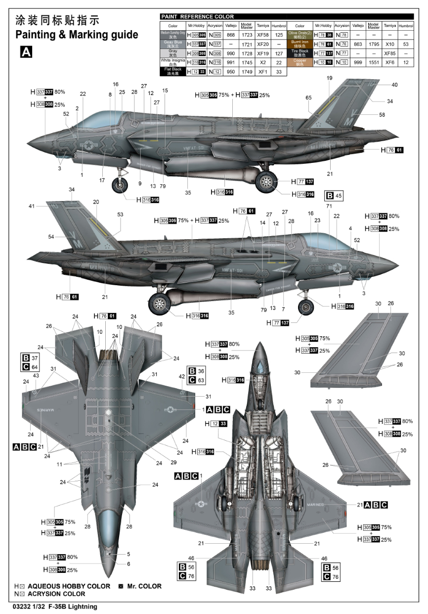 ak-interactive-1-32-f-35b-lightning-kit-aereo-militare image 4