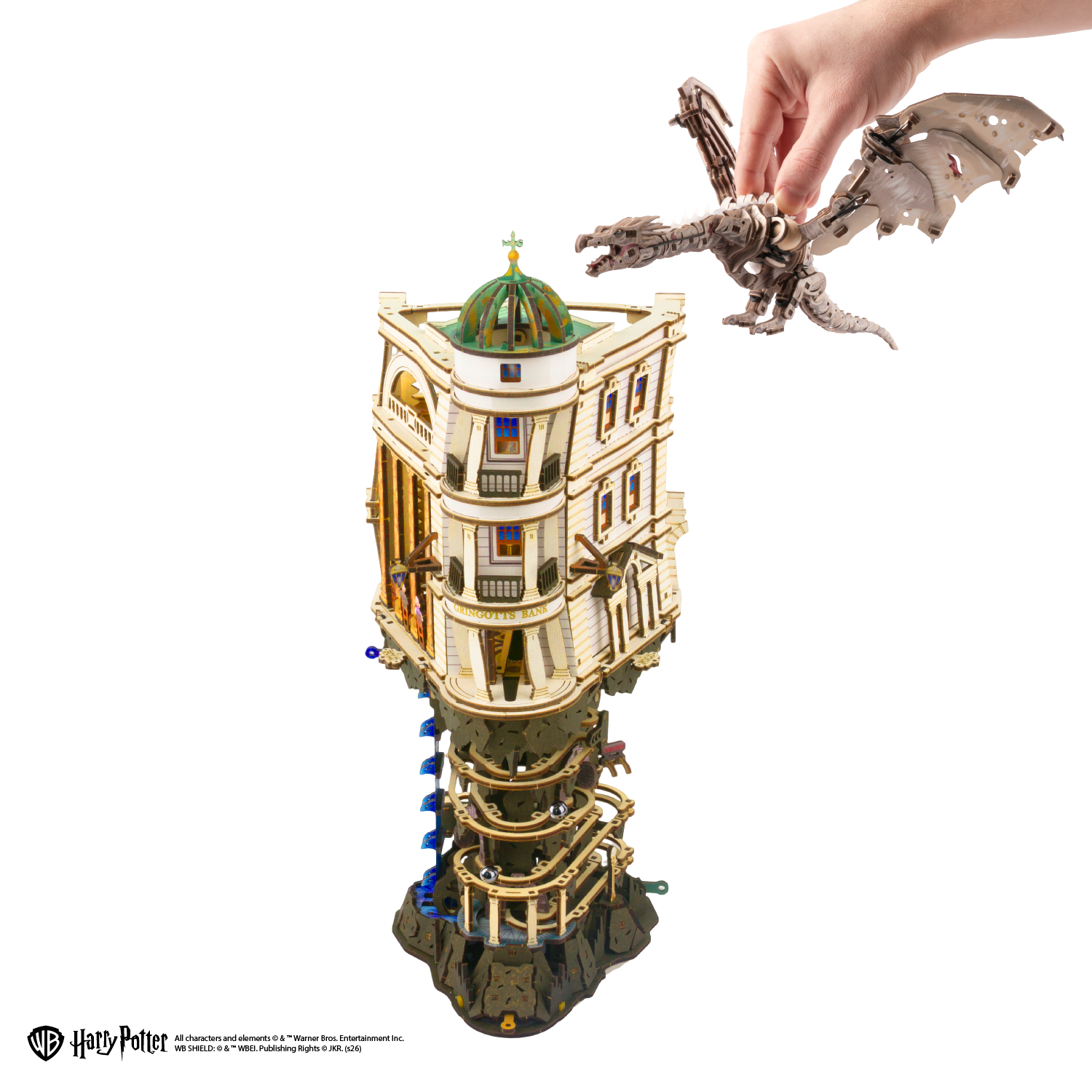ugears-gringotts-bundle-banca-gringotts-marble-run-drago-ironbelly-harry-potter image 2