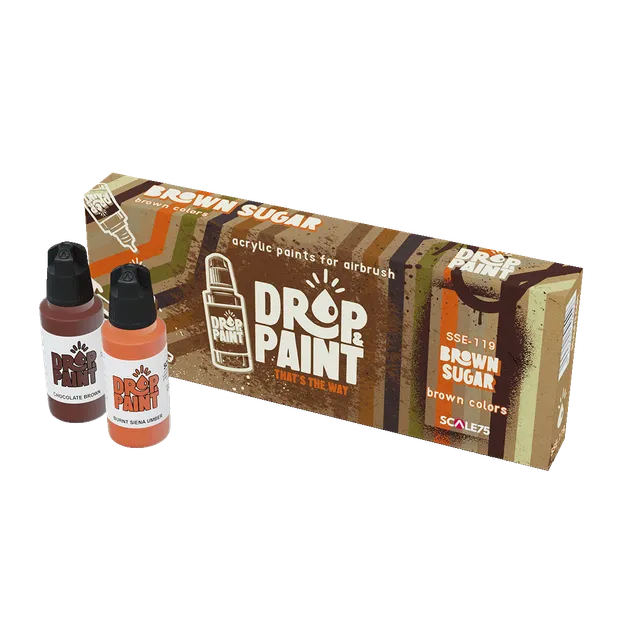 scale75-sugar-brown-drop-paint-colore-acrilico-aerografo-pronto-all-uso image 1