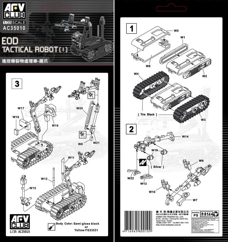 ak-interactive-talon-eod-tactical-robot-1-35-modello-kit-robotico image 4