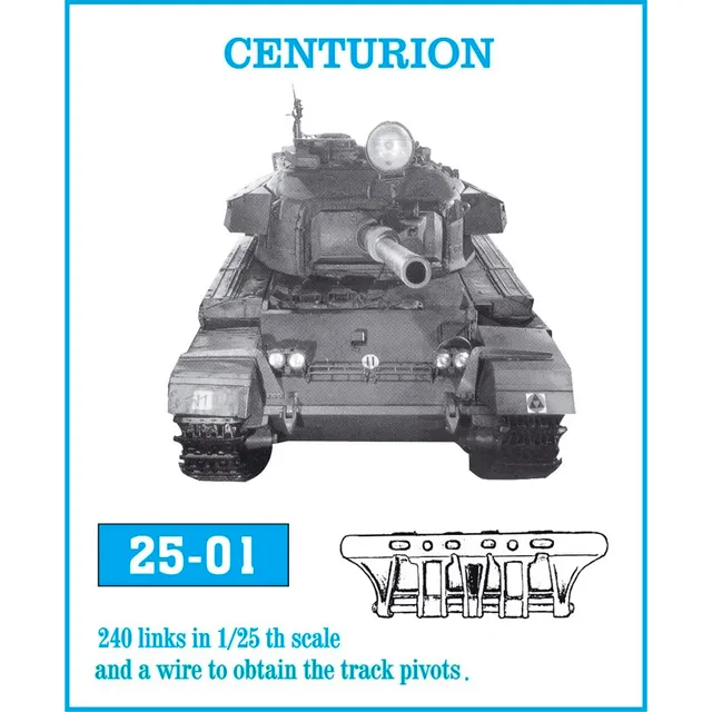 ak-interactive-1-25-metal-tracks-centurion-cingoli-metallici-per-carro-centurion image 1