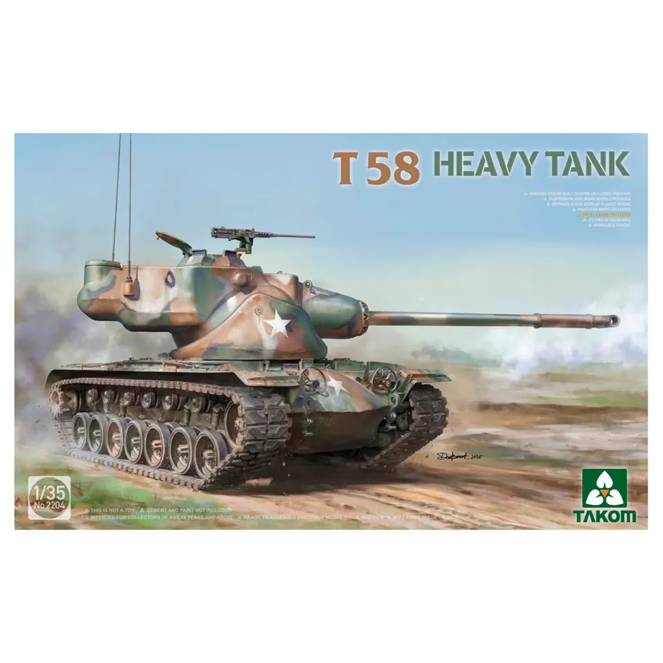 ak-interactive-1-35-t58-heavy-tank-kit-carro-pesante-modellismo image 1