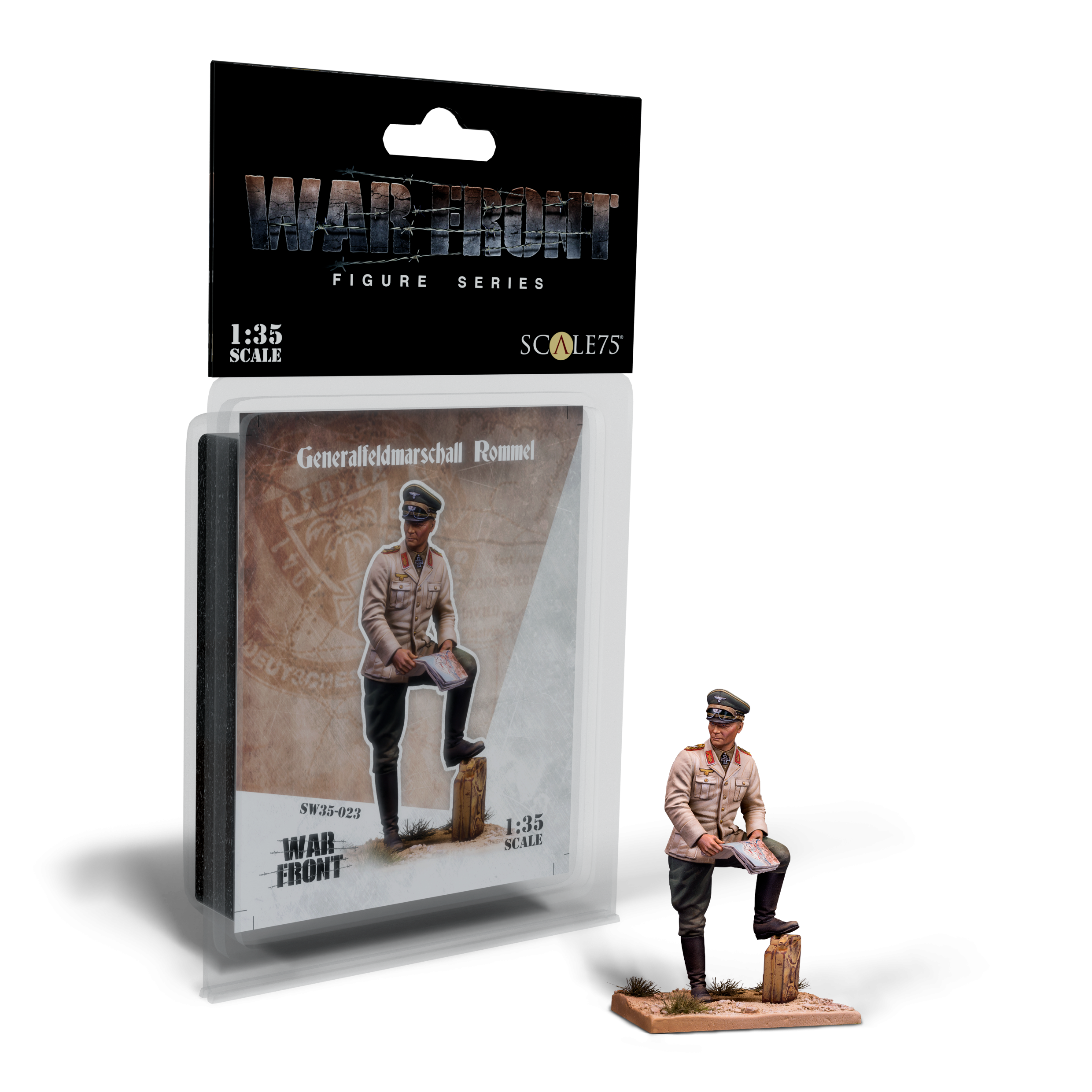 scale75-warfront-generalfeldmarschall-rommel-miniatura-in-resina-1-35-non-dipint image 2