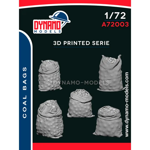 ak-interactive-1-72-coal-bags-5-pezzi-sacchi-di-carbone-per-modellismo image 1