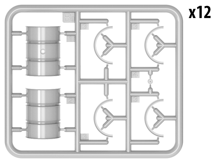 ak-interactive-1-35-german-200l-fuel-drum-set-ww2-set-fusti-carburante-tedeschi image 5