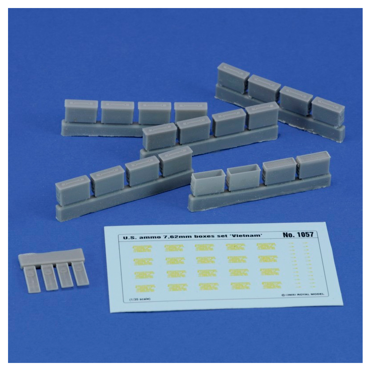 ak-interactive-u-s-ammo-7-62mm-boxes-set-vietnam-scala-1-35 image 2
