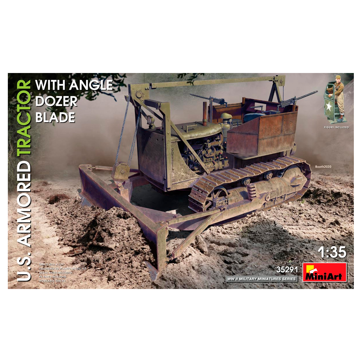 ak-interactive-1-35-u-s-armored-tractor-w-angle-dozer-blade image 1