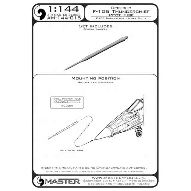 ak-interactive-1-144-f-105-thunderchief-pitot-tube-particolare-di-modellismo image 1