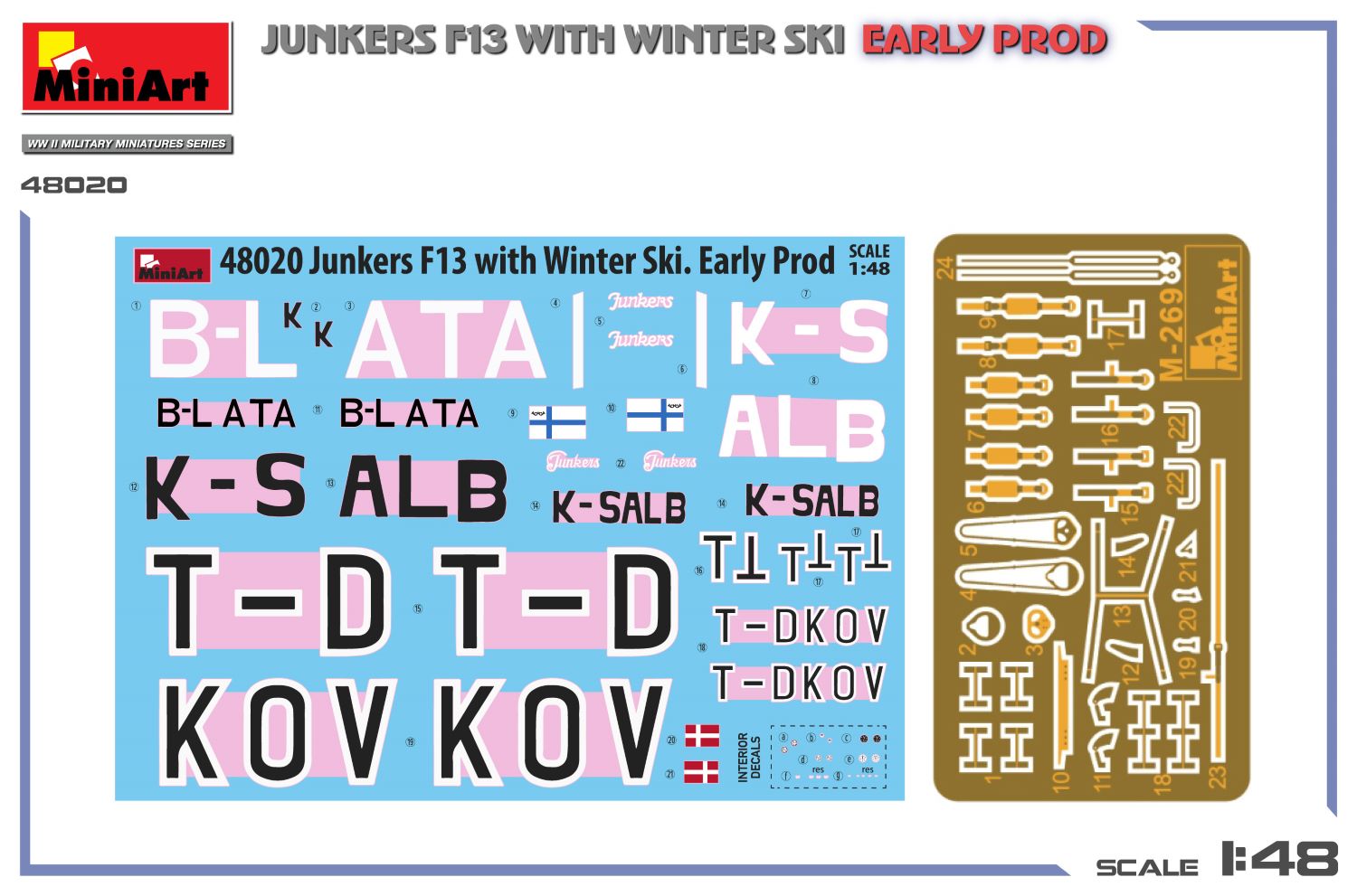ak-interactive-1-48-junkers-f13-with-winter-ski-early-prod-kit-di-modellismo image 2