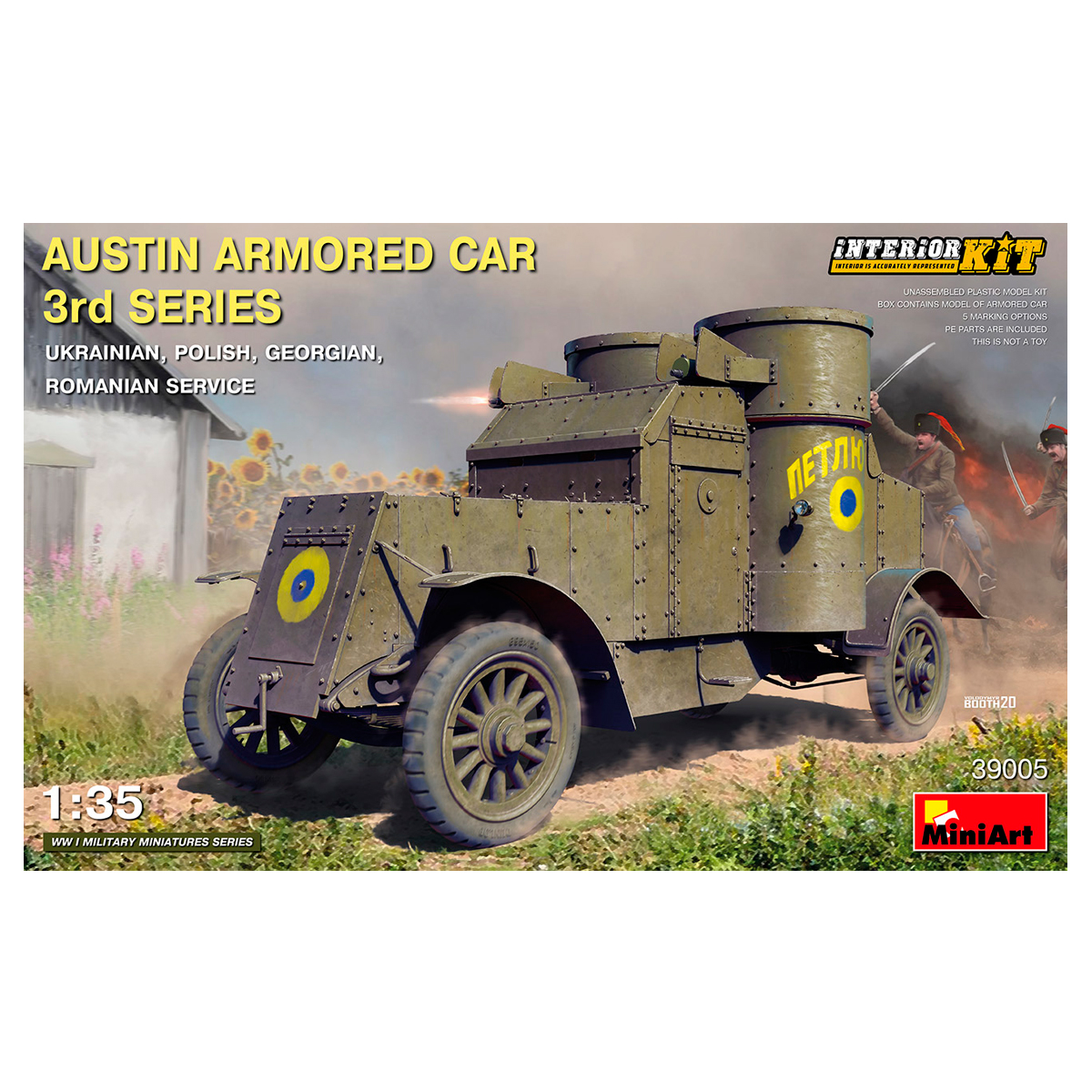 ak-interactive-1-35-austin-armored-car-3rd-series-kit-modellismo-con-interni-ser image 1