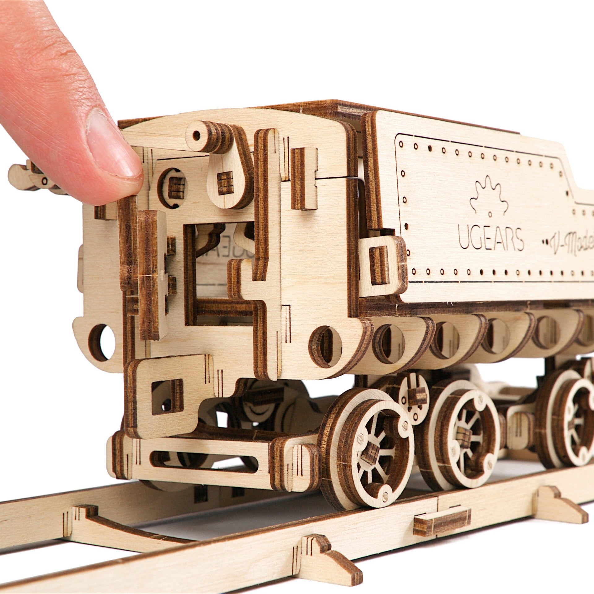 ugears-v-express-treno-a-vapore-con-tender-kit-in-legno image 4