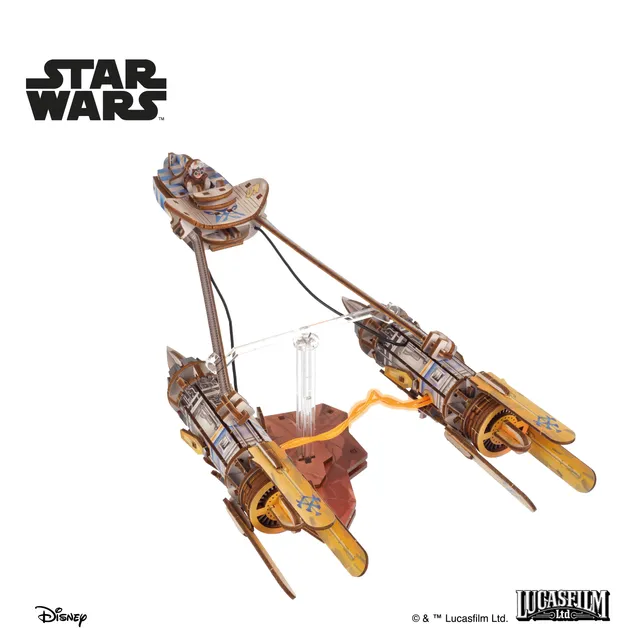 ugears-star-wars-anakin-skywalker-s-podracer-model-kit-in-legno-3d image 1