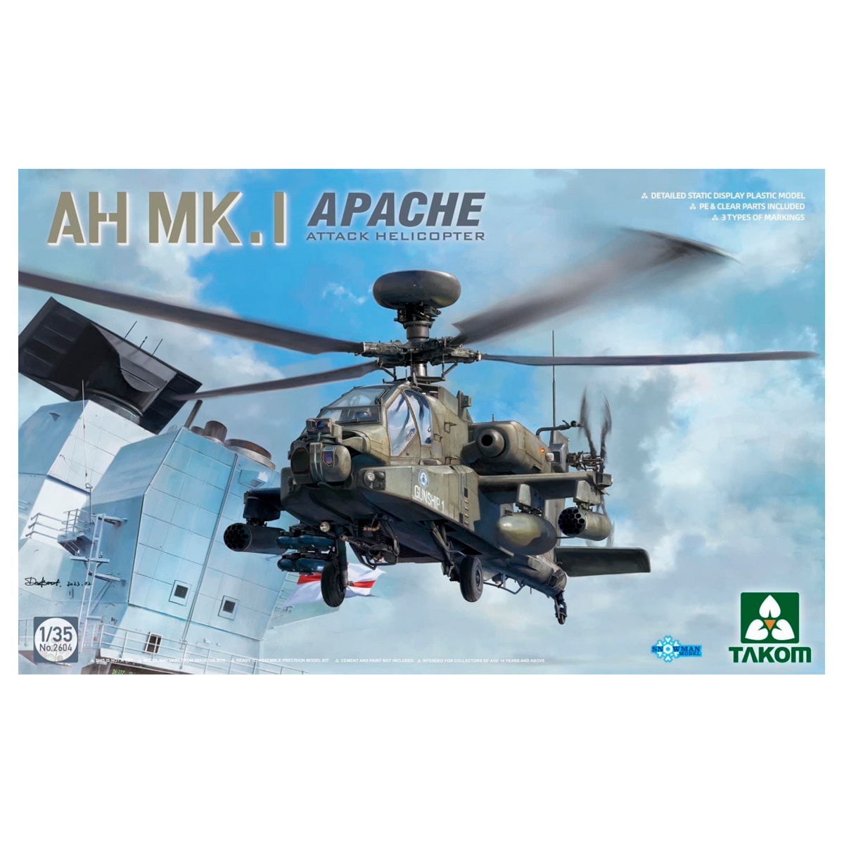 ak-interactive-1-35-ah-mk-i-apache-attack-helicopter-kit-elicottero-modellismo image 1