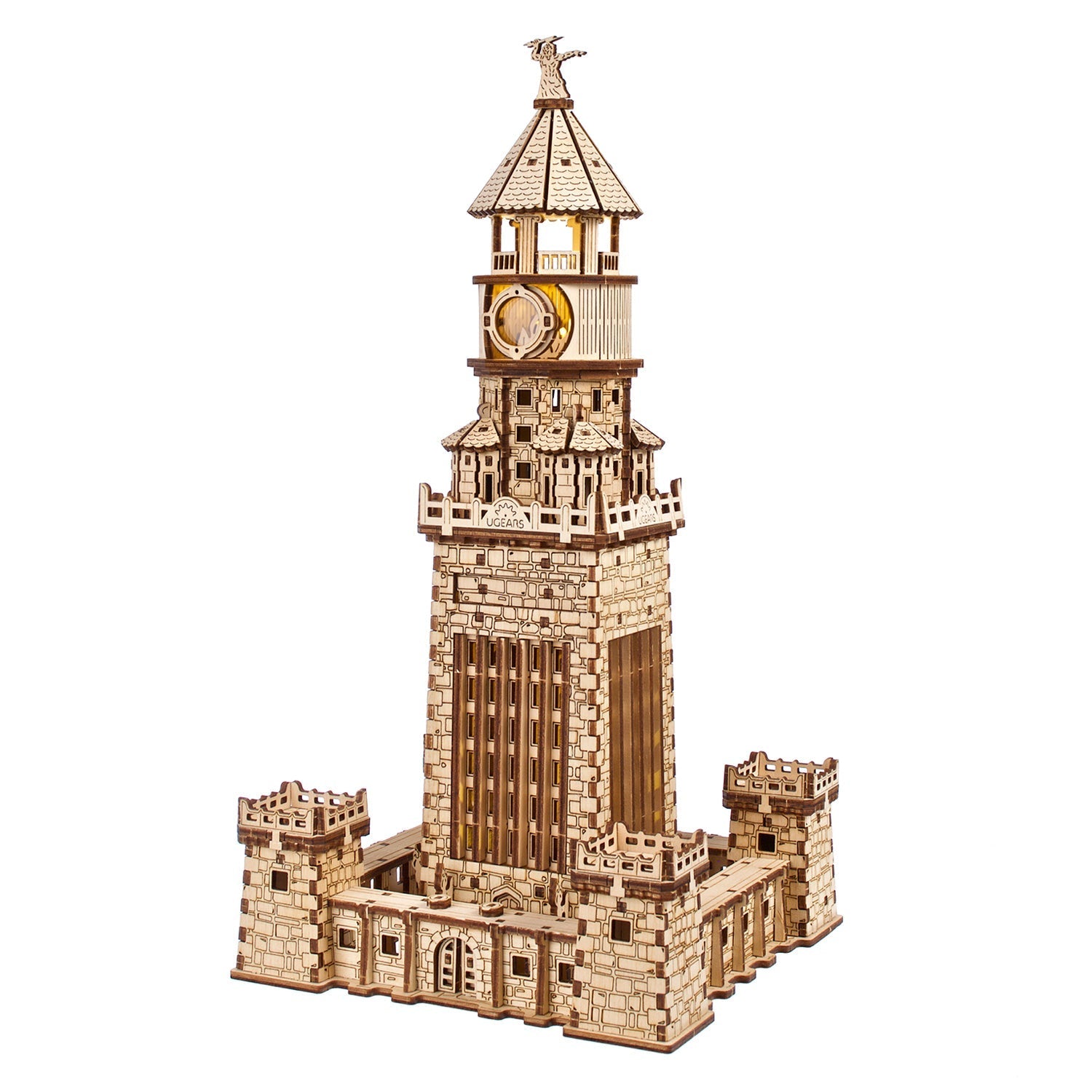 ugears-lighthouse-of-alexandria-modellino-meccanico-in-legno-del-faro-di-alessan image 1
