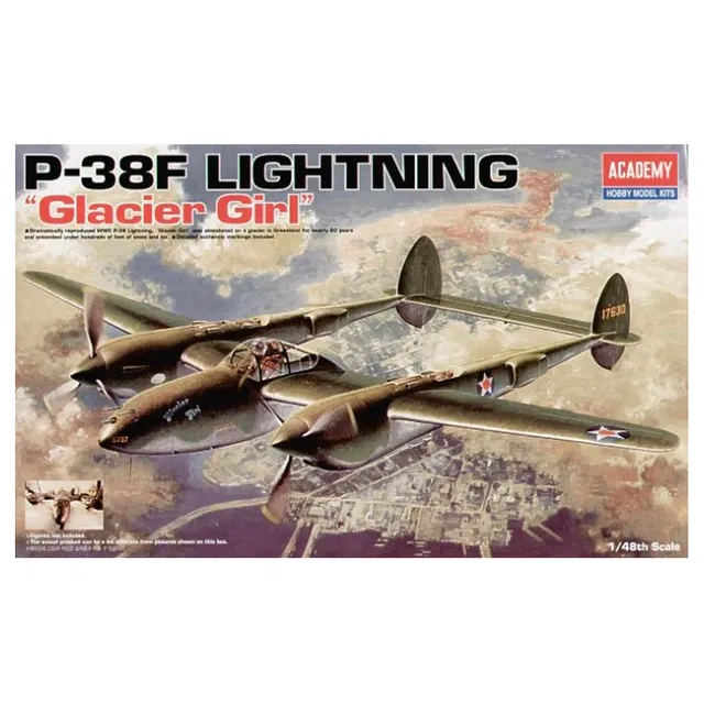 ak-interactive-p-38f-glacier-girl-kit-in-scala-1-48-da-costruire-e-dipingere image 1
