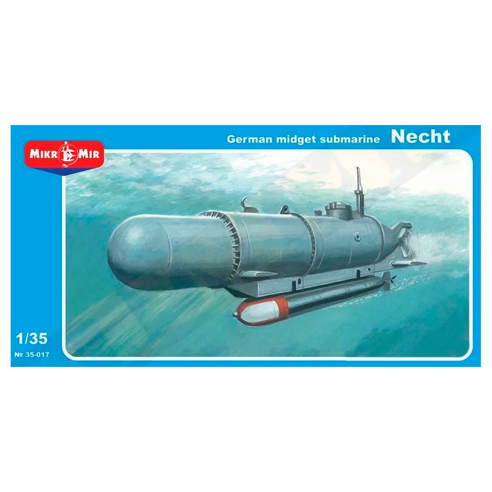 ak-interactive-1-35-german-midget-submarine-necht-modello-sommergibile image 1