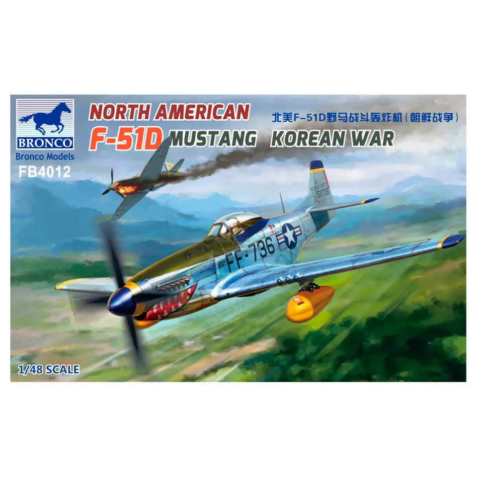 ak-interactive-1-48-north-american-f-51d-mustang-korean-kit-modellismo-aereo-da- image 1