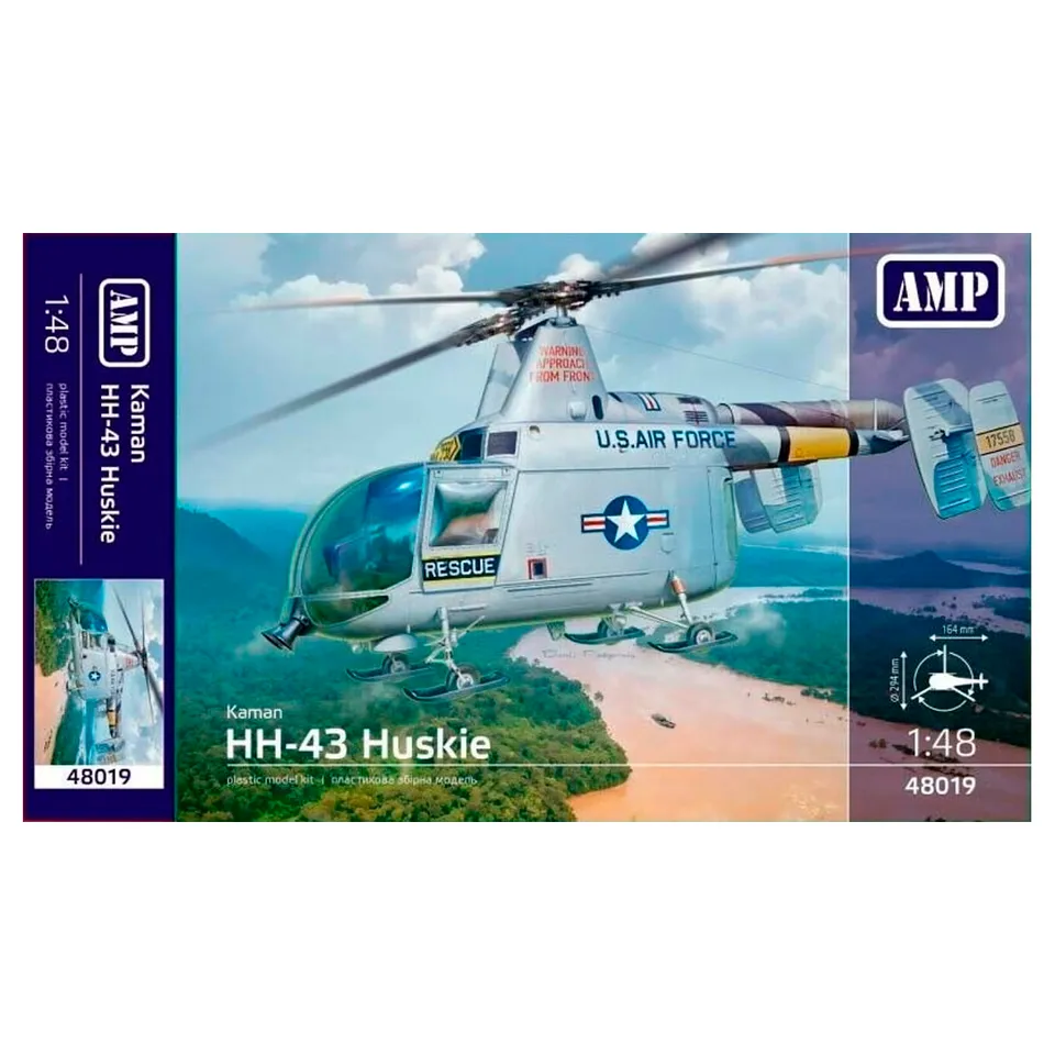 ak-interactive-1-48-kaman-hh-43-huskie-elicottero-kit-di-modellismo image 1
