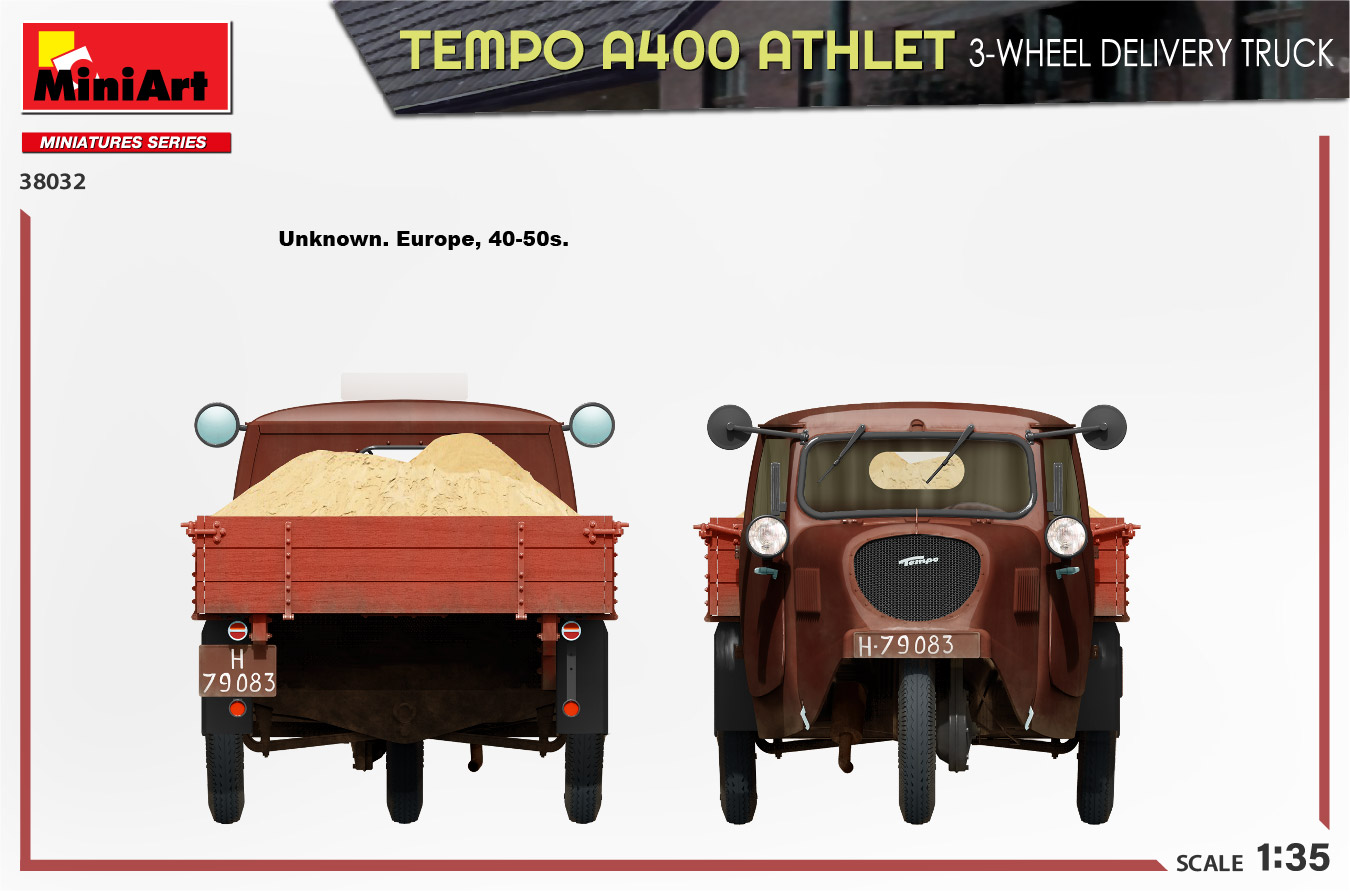 ak-interactive-tempo-a400-athlet-3-wheel-delivery-truck-kit-modellismo-1-35 image 4