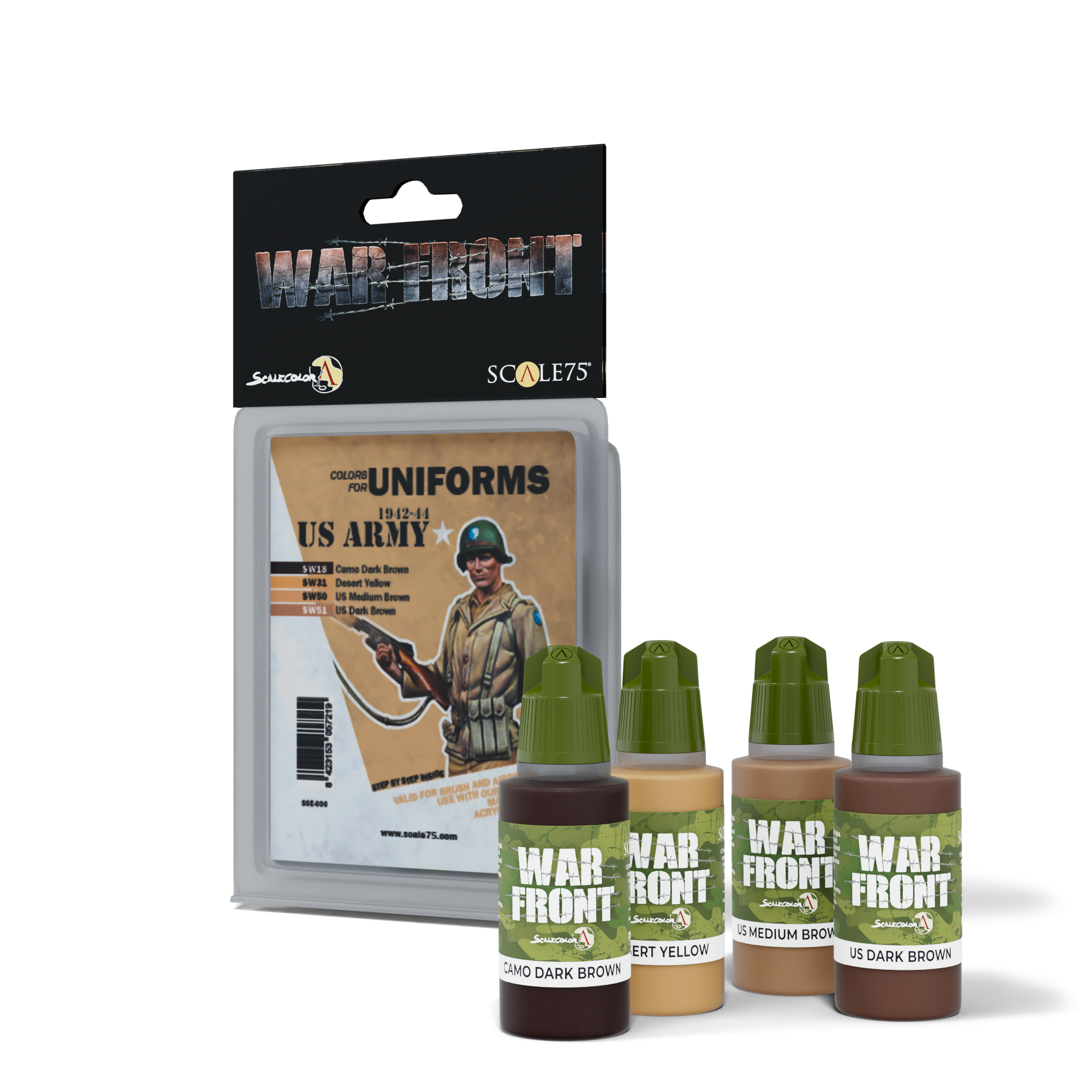 scale75-warfront-us-army-1942-1944-set-4-colori-uniformi-usa image 1
